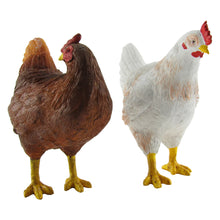 Rustic Chicken Figurines Set
