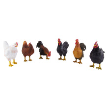 Rustic Chicken Figurines Set