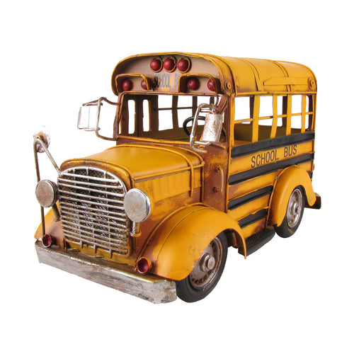 Vintage Model of Short Yellow School Bus