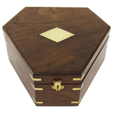 Antique Reproduction  Maritime Navigation Sextant w/ Wood Box