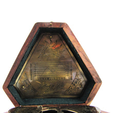 Vintage Style Heavy Brass Maritime Sundial Compass with Box