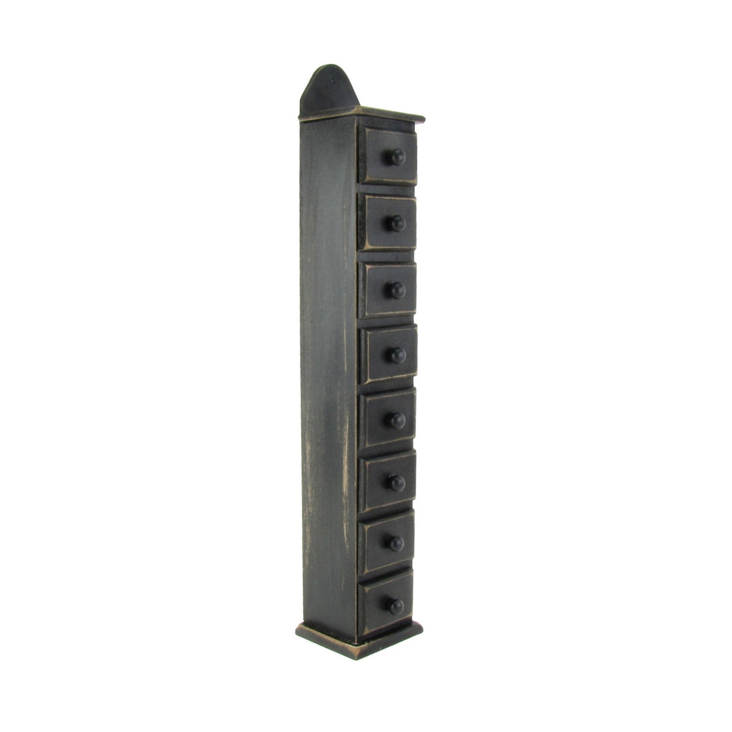 Tall Wood Spice Box Utility Cabinet