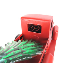 Red Metal Christmas Tree Farm Pickup Truck Decoration