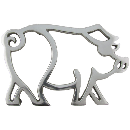 Aluminum Pig Kitchen Trivet Holder
