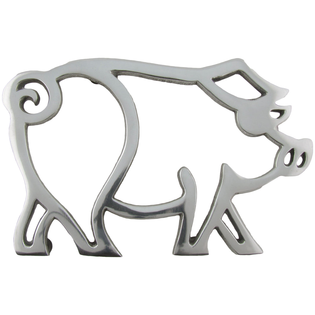 Aluminum Pig Kitchen Trivet Holder