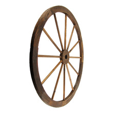 Large 32" Rustic Outdoor Wood Wagon Wheel Home Decor