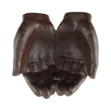 Rustic Pair of Open Hands Soap Dish