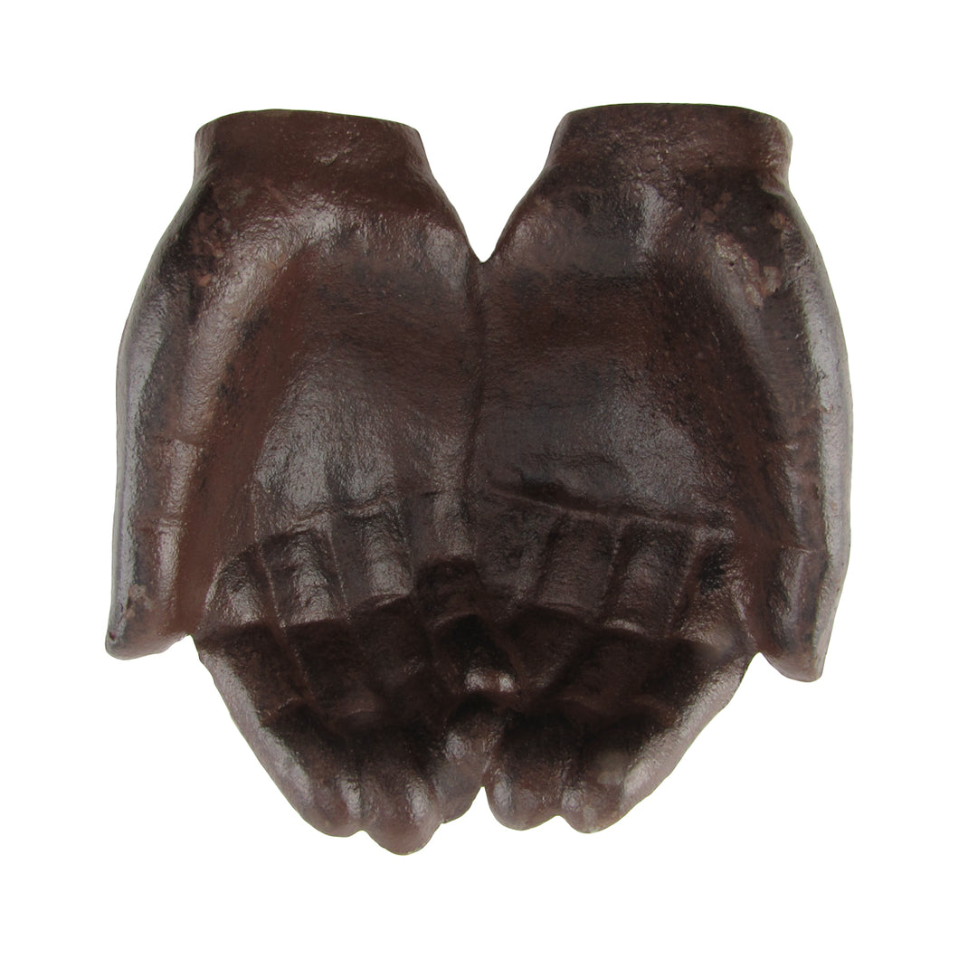 Rustic Pair of Open Hands Soap Dish