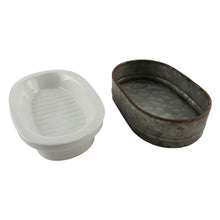 Rustic Bath Tub or Trough Soap Dish