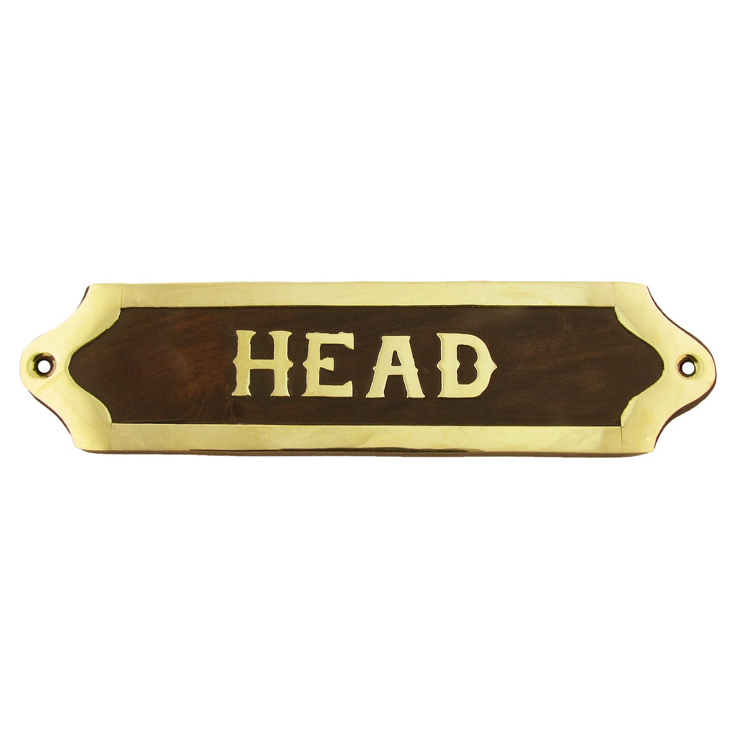 Ship's Maritime Plaque HEAD Door Sign Ships Nautical Wall Home Decor