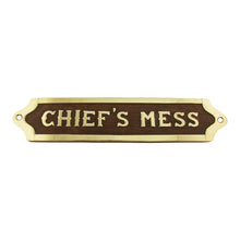 Chiefs Mess US Navy Ships Brass Door Plaque