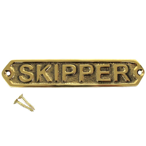 New Solid Brass Nautical Decor Ship's Sign