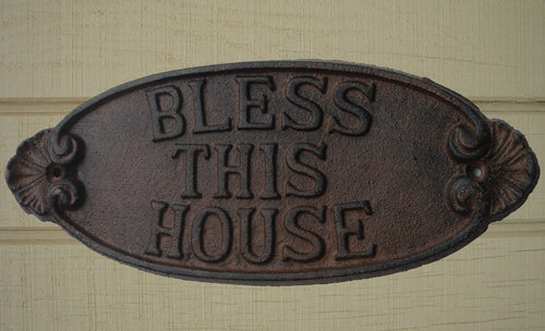 New Bless This House Welcome Wall Plaque