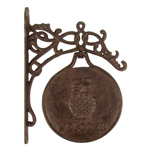 Rustic Pineapple Welcome Spinning Sign