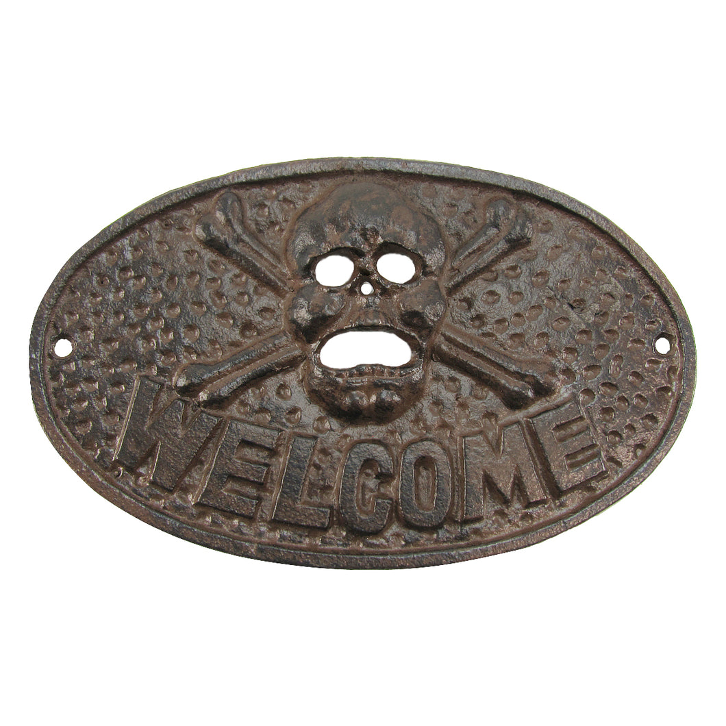Jolly Roger Welcome Wall Sign