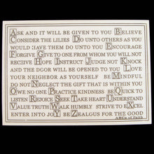 New ABC's Alphabet Of Faith Marble Finish Plaque with Stand up Sign Home Wall Decor