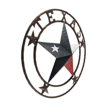 Large Texas Star State Flag Circle Wall Sign