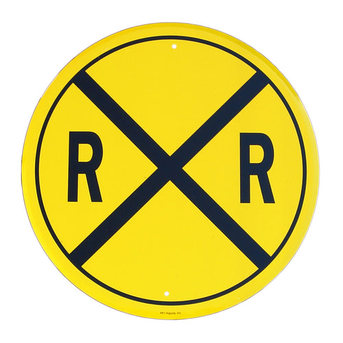 New Railroad Crossing Original Sign