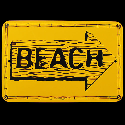 Nautical To The Beach Arrow Sign