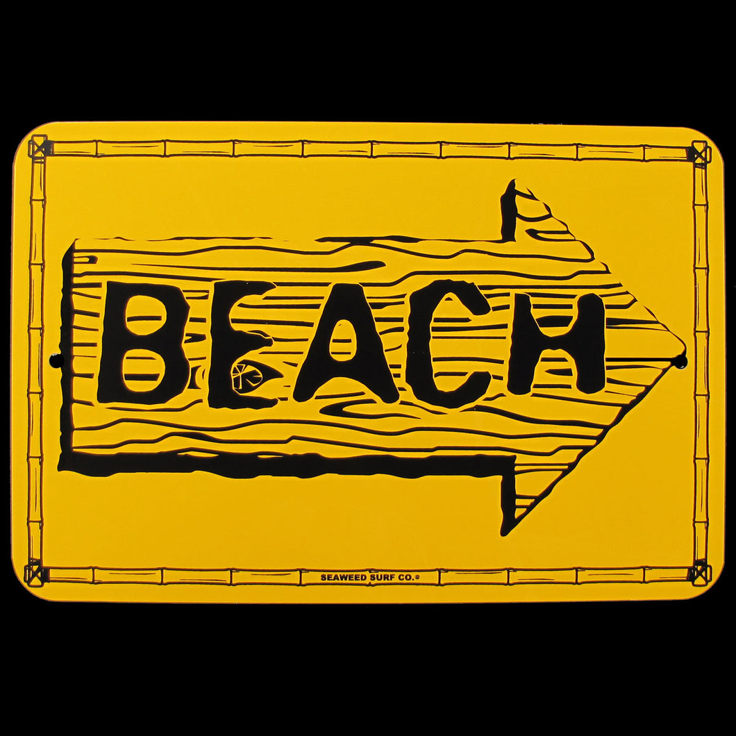 Nautical To The Beach Arrow Sign