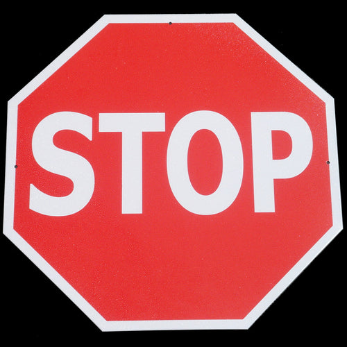 Stop Street Warning Wall Sign