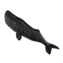 Large 3D Wood Sperm Whale Nautical Beach House Wall Art