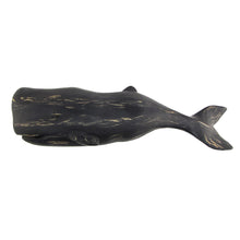 Large 3D Wood Sperm Whale Nautical Beach House Wall Art