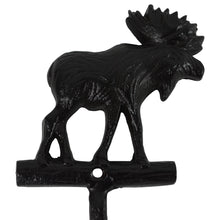 Metal Wall Mount Bull Moose Rustic Bath Decor Towel Bar Holder