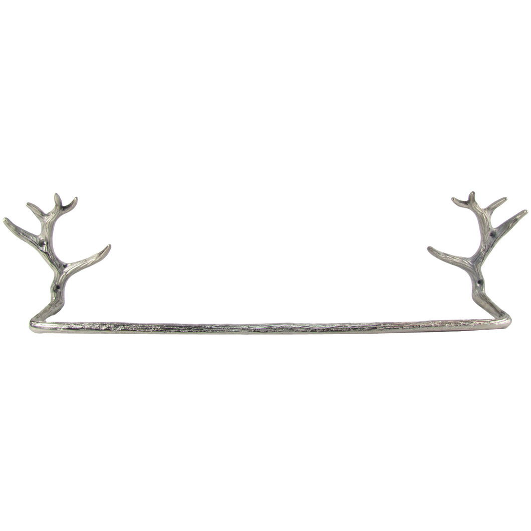 Rustic Deer Antler Wall Mount Bathroom Towel Bar