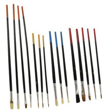 15 Set Artist, Painting, Craft, Hobby Natural Hair Brushes