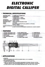 6" LED Screen Electronic Digital Vernier Caliper Featuring SAE&Metric Measuring Jaws