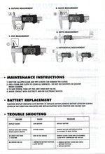 6" LED Screen Electronic Digital Vernier Caliper Featuring SAE&Metric Measuring Jaws