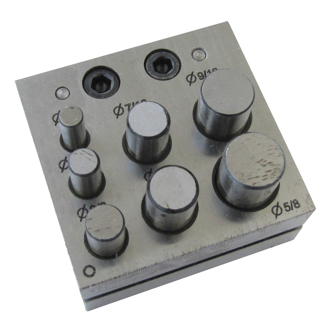 Jewelers Disc Cutter 7 Hole Punch Set