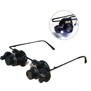 10x Illuminated Jewelry Hands-Free Double Loupe