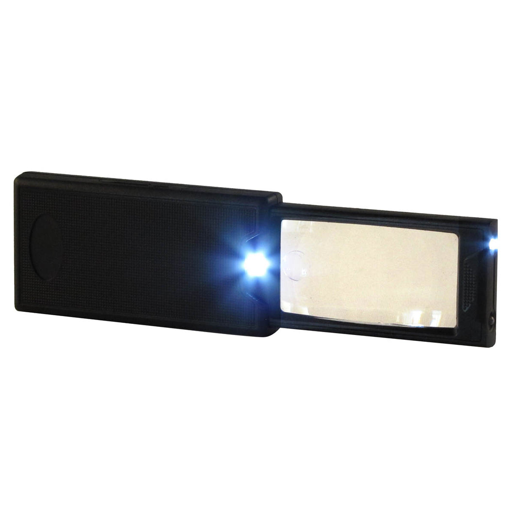 Handheld Illuminated Pocket Magnifying Glass & Reading Light
