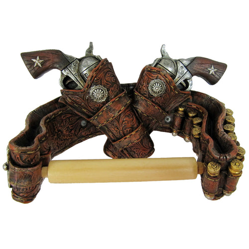 Pistol Revolver Toilet Paper Holder