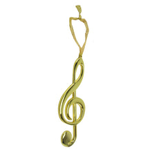 Brass Treble Clef Christmas Gifts Ornament