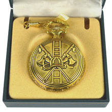 Men's Solid Brass Fire Department Pocket Watch
